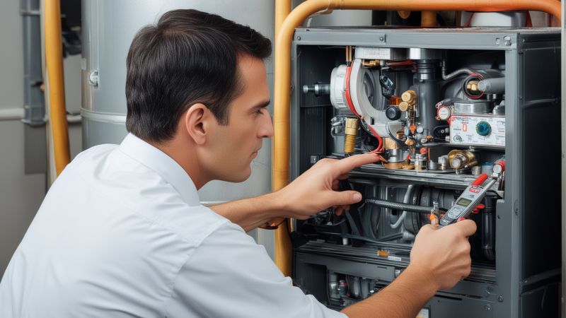 Annual furnace maintenance checklist and professional tools for preventive care service